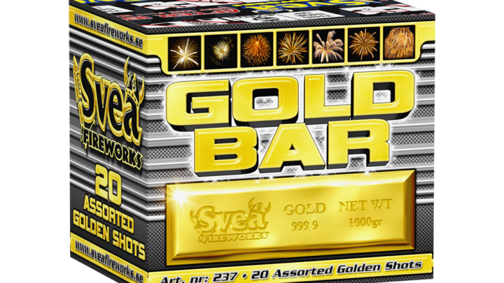 Svea Fireworks Gold Bar